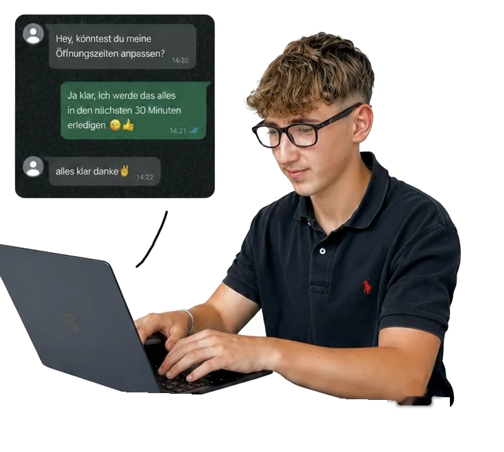 Persönliche Betreuung und WhatsApp-Support von S&B Storemerce